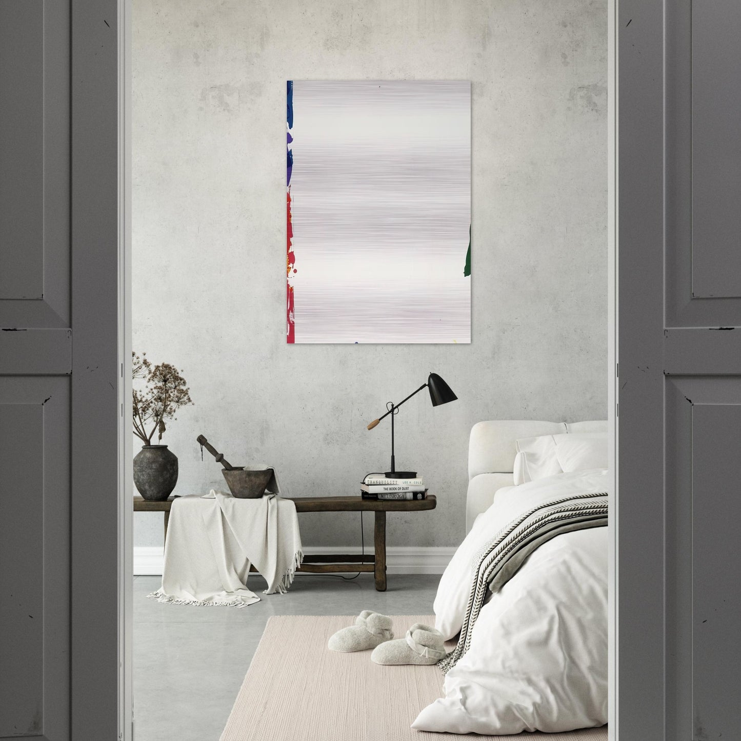 Sail I - Sam Francis Brushed Aluminum Print - 70x100 cm / 28x40 inches | Sam Francis Aluminum Print | Sam Francis Prints