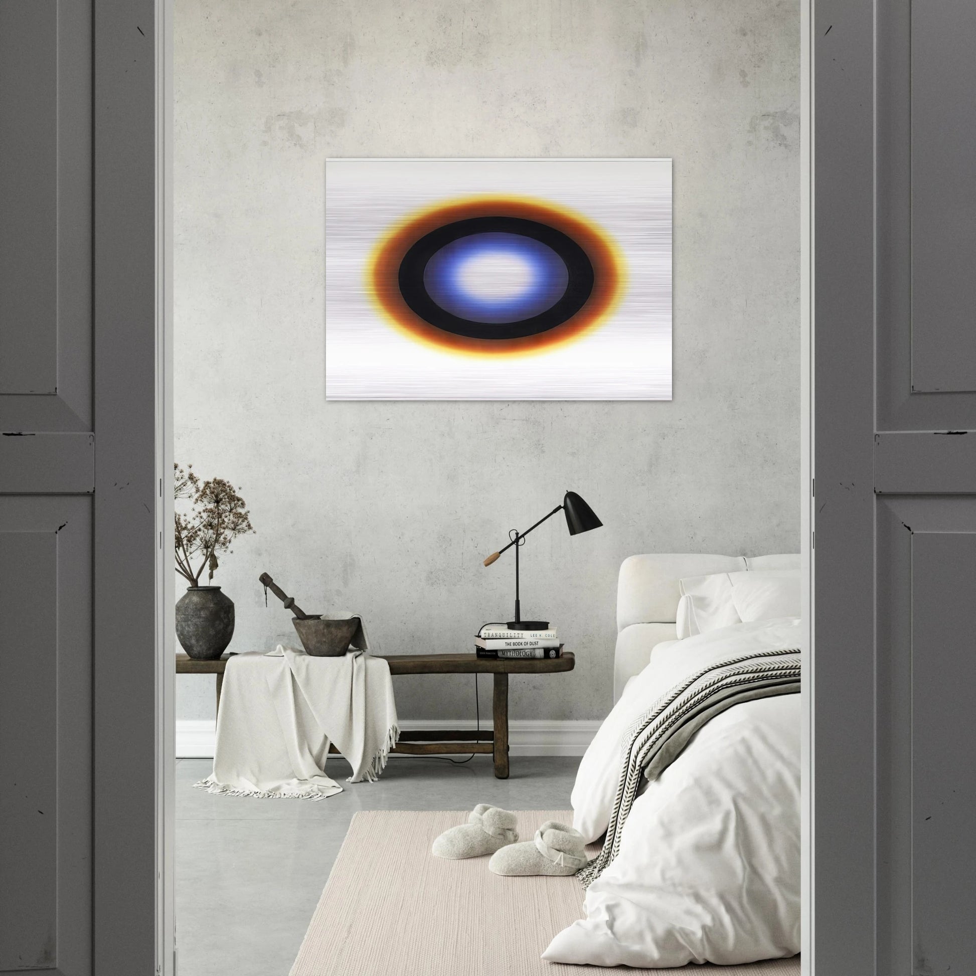 Koło - 1964 - Wojciech Fangor Brushed Aluminum Print - 70x100 cm / 28x40 inches | Wojciech Fangor Aluminum Print | Wojciech Fangor Prints