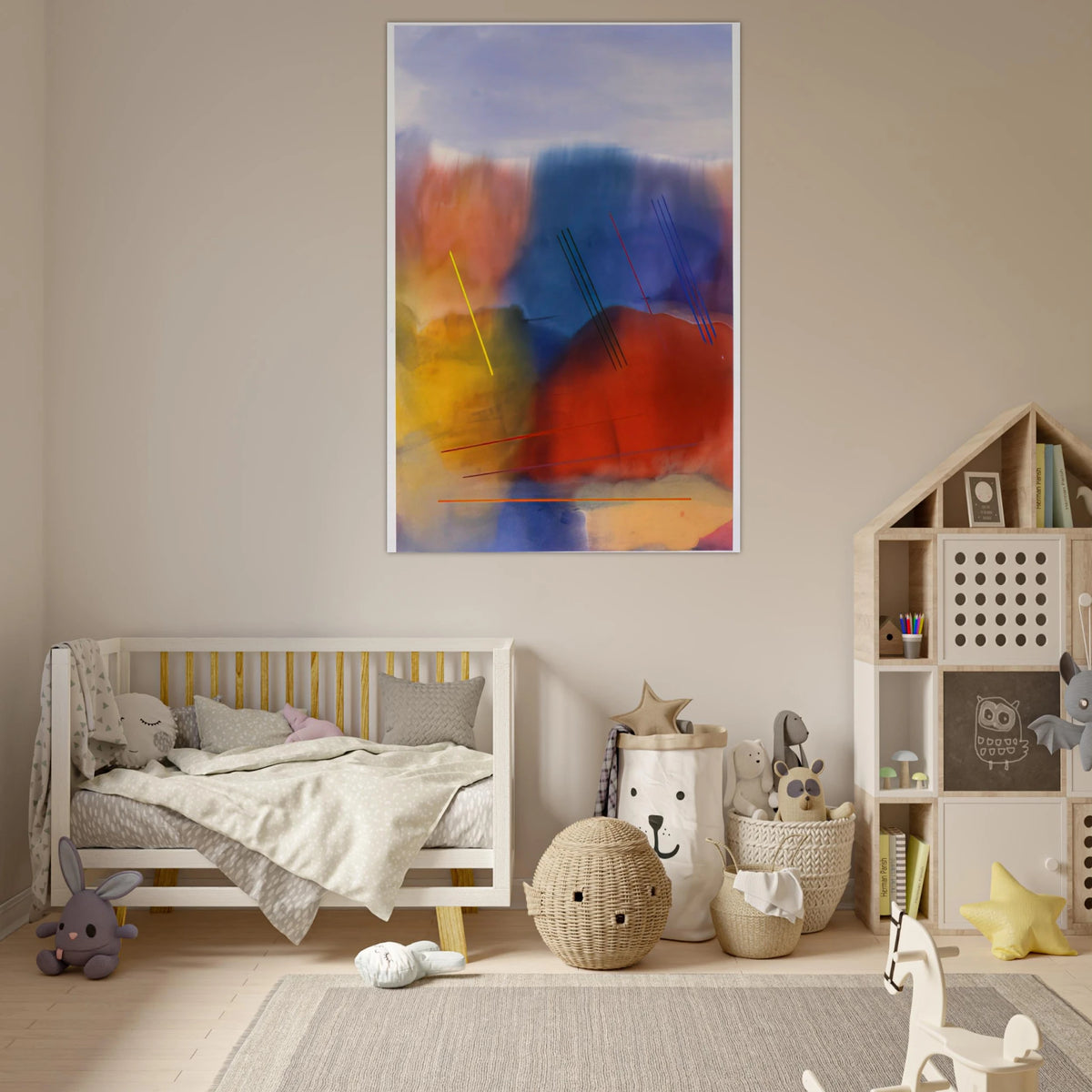 Free Spirit - 1991 - Ronnie Landfield Art Prints - 100x150 cm / 40x60″ inches | Ronnie Landfield Poster | Ronnie Landfield Prints