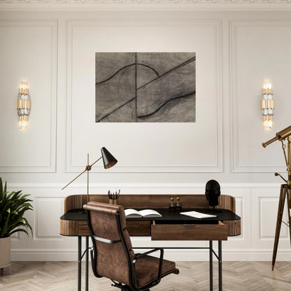 Drawing Based Upon the Breath - Allan Kaprow Brushed Aluminum Print - 70x100 cm / 28x40 inches | Allan Kaprow Aluminum Print | Allan Kaprow Prints