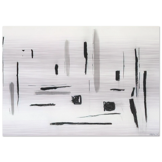 UNTITLED 1977 - Esteban Vicente Brushed Aluminum Print - 70x100 cm / 28x40 inches | Esteban Vicente Aluminum Print | Esteban Vicente Prints