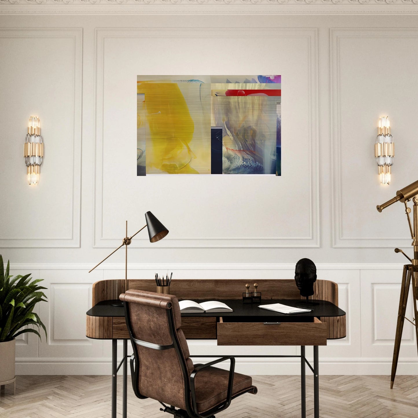 River Falls - Sam Gilliam Brushed Aluminum Print - 70x100 cm / 28x40 inches | Sam Gilliam Aluminum Print | Sam Gilliam Prints