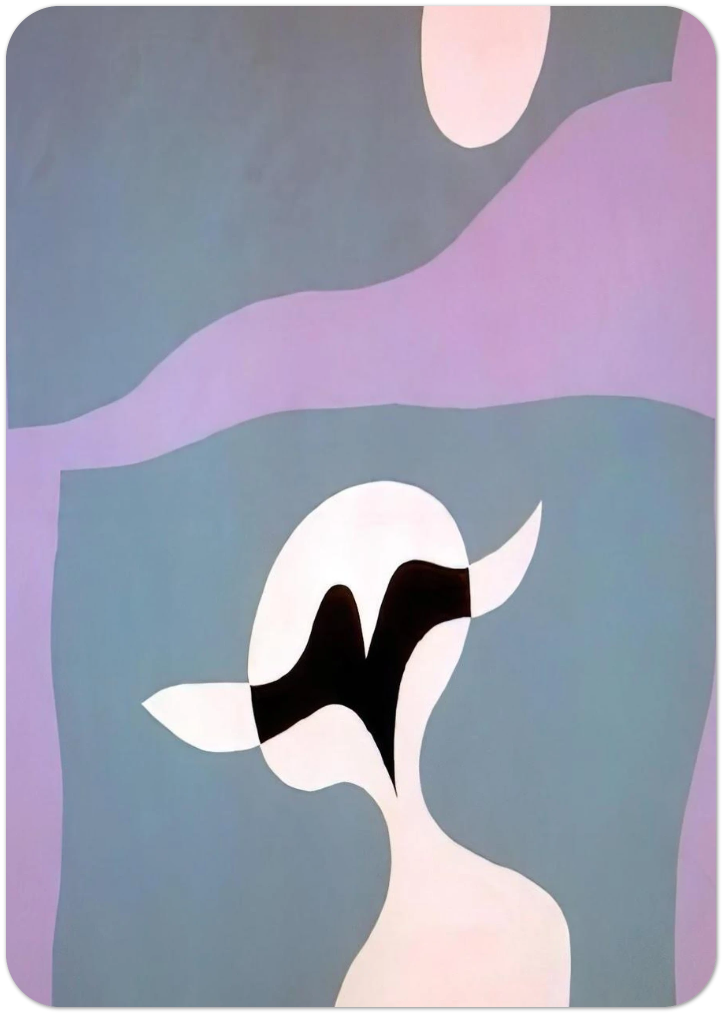 Man, mustache, navel By Jean Arp Pack of 10 Post Cards | Jean Arp Post Cards | A6 (10.5 x 14.8 cm) - 4.1 x 5.8 inches
