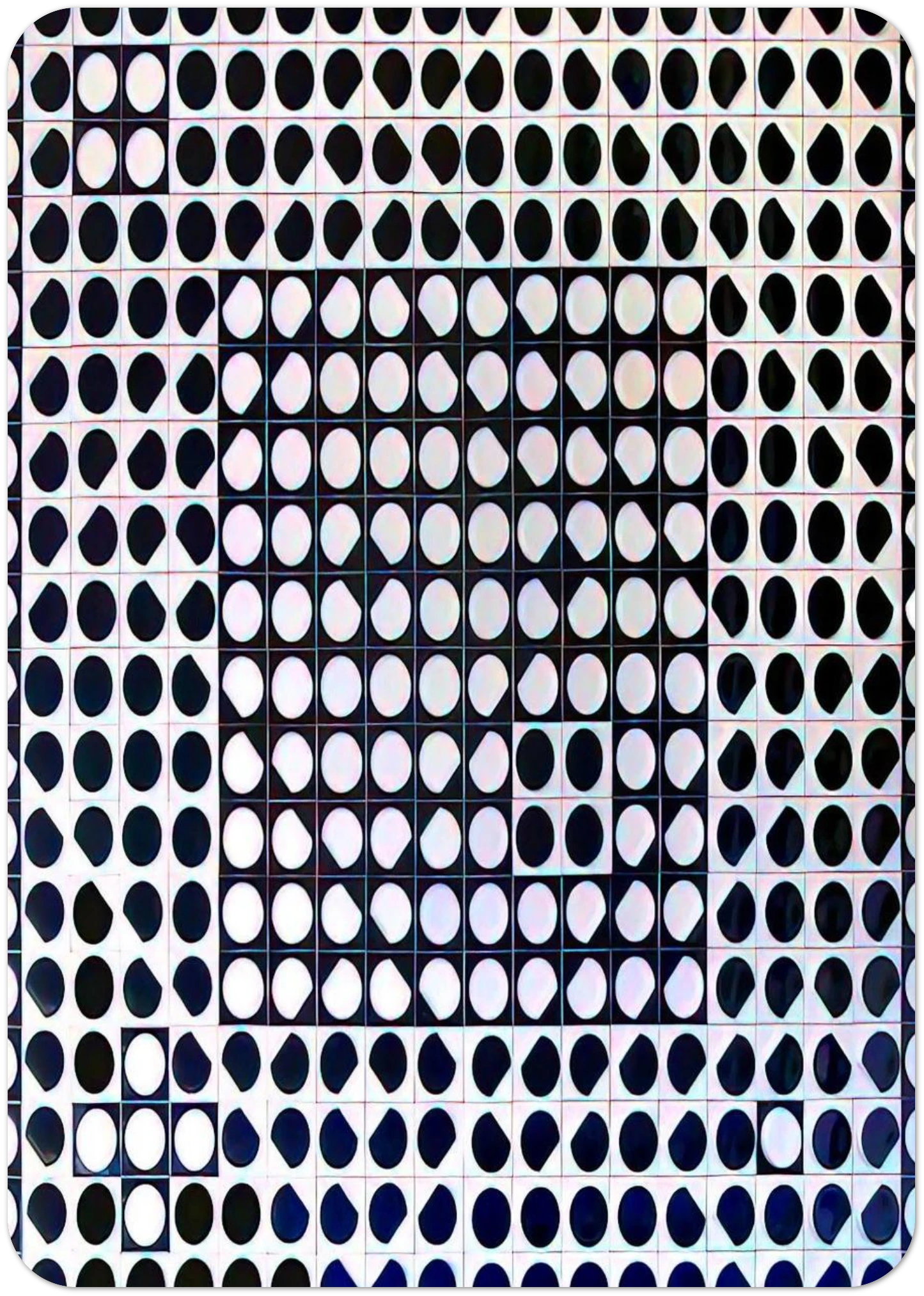 Caopeo - 1964 By Victor Vasarely Pack of 10 Post Cards | Victor Vasarely Post Cards | A6 (10.5 x 14.8 cm) - 4.1 x 5.8 inches