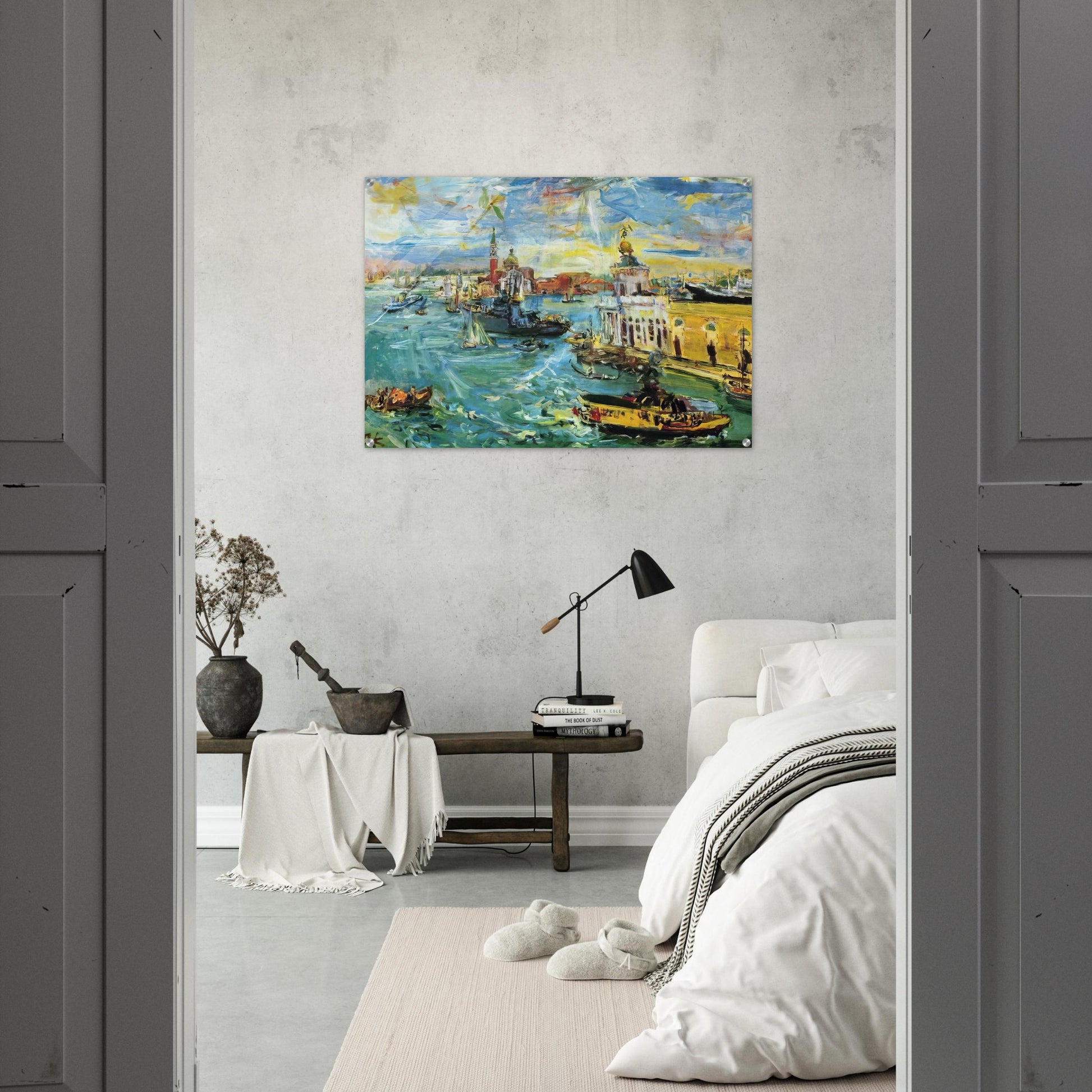 VENICE DOGANA 1948 - OSKAR KOKOSCHKA Acrylic Print - 70x100 cm / 28x40″ inches | OSKAR KOKOSCHKA Wall Art | OSKAR KOKOSCHKA Prints
