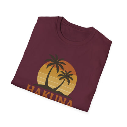 Hakuna Matata T-shirt rétro graphique, T-shirt à l'humeur positive "Pas de soucis", T-shirt inspiré des années 90, Haut avec citation feel-good, Cadeau unisexe