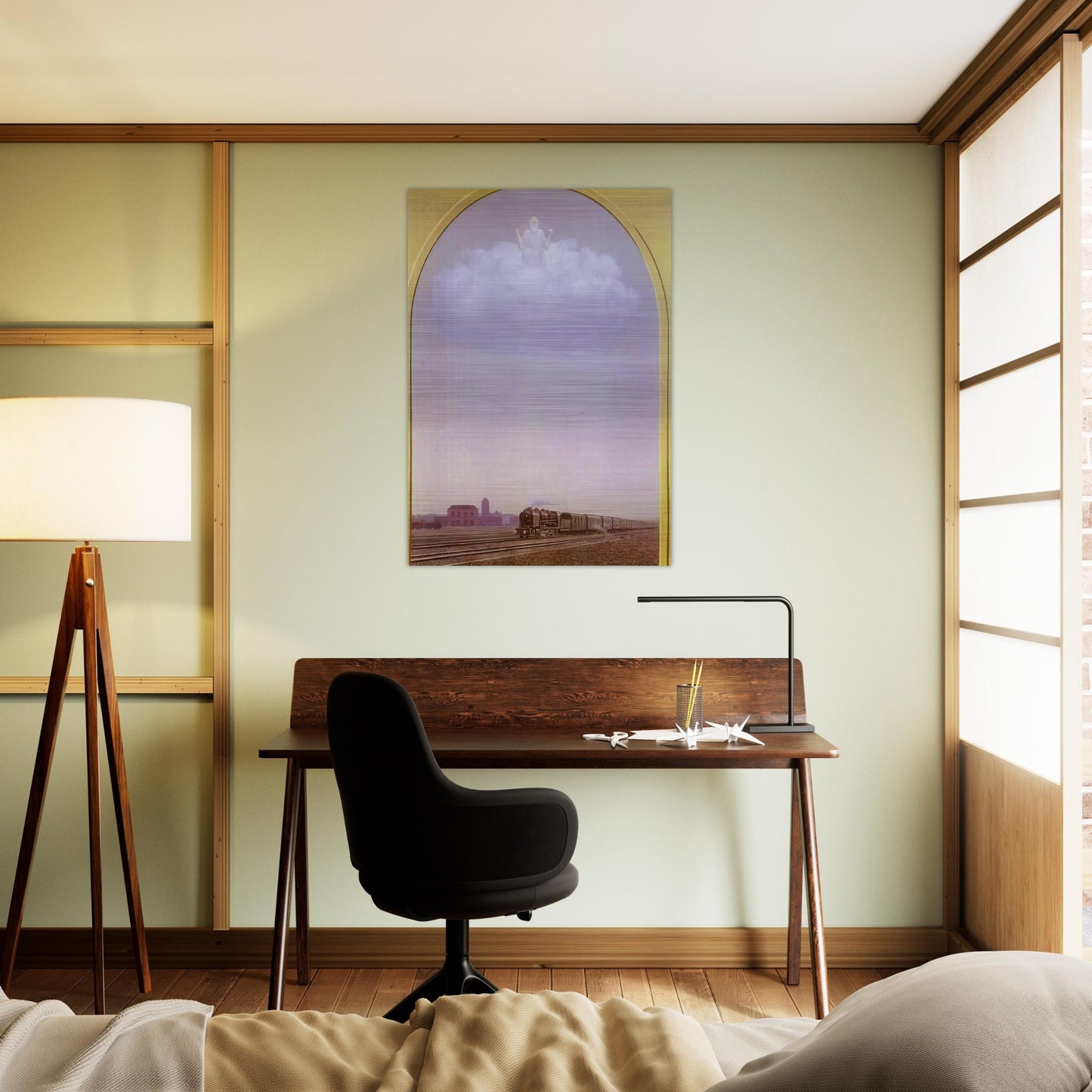 THE NIGHTINGALE 1962 - Rene Magritte Brushed Aluminum Print - 70x100 cm / 28x40 inches | Rene Magritte Aluminum Print | Rene Magritte Prints