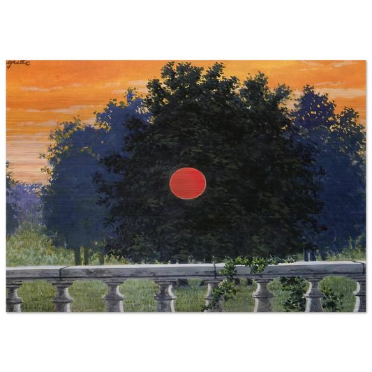 BANQUET 1955 - Rene Magritte Brushed Aluminum Print - 70x100 cm / 28x40 inches | Rene Magritte Aluminum Print | Rene Magritte Prints