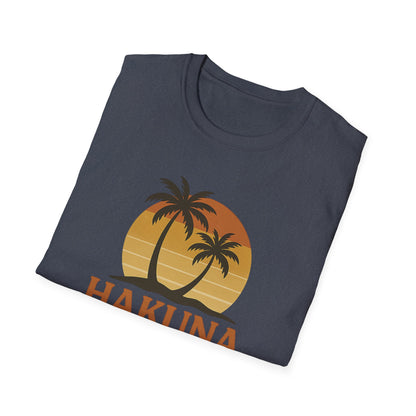 Hakuna Matata T-shirt rétro graphique, T-shirt à l'humeur positive "Pas de soucis", T-shirt inspiré des années 90, Haut avec citation feel-good, Cadeau unisexe