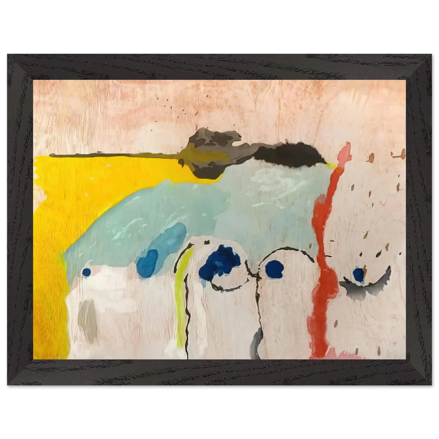 Helen Frankenthaler - Tales of Genji I - 1998 Wall art - 27x35 cm / 11x14 Inches - Fine Art Poster - -