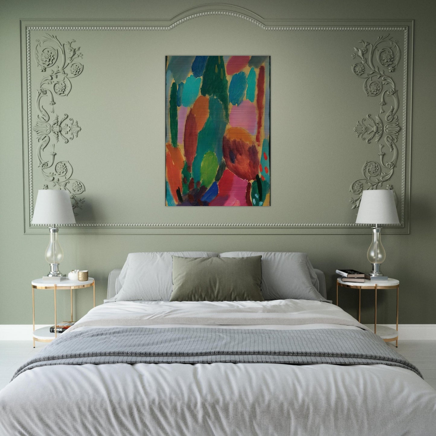 VARIATION Z RTLICHKEITEN 1917 - Alexej von Jawlensky Brushed Aluminum Print - 70x100 cm / 28x40 inches | Alexej von Jawlensky Aluminum Print | Alexej von Jawlensky Prints