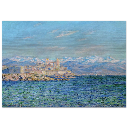 Antibes, Afternoon Effect - claude monet Brushed Aluminum Print - 70x100 cm / 28x40 inches | claude monet Aluminum Print | claude monet Prints