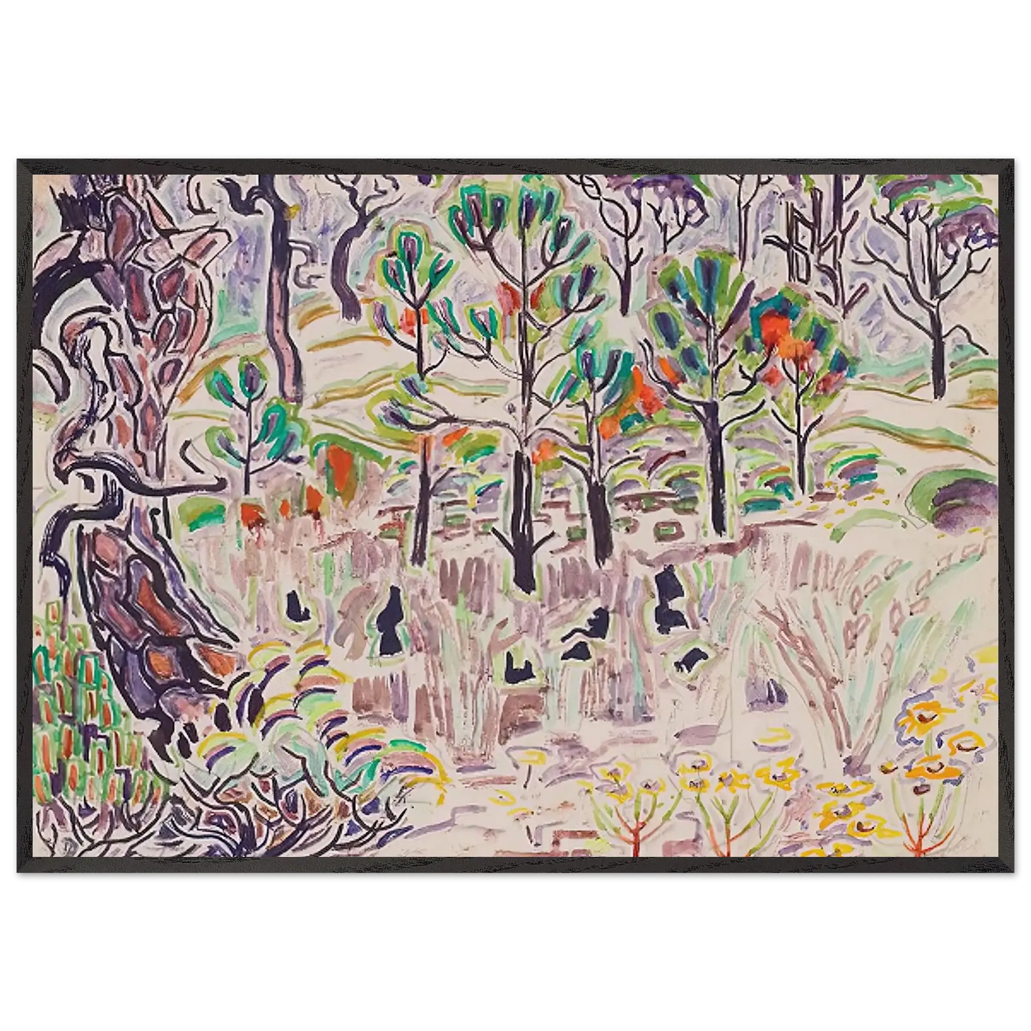 Walter Inglis Anderson - Walter Anderson Wall art - 45x60 cm / 18x24 Inches - Premium Wooden Framed Poster With Fine Art Paper - Wood frame