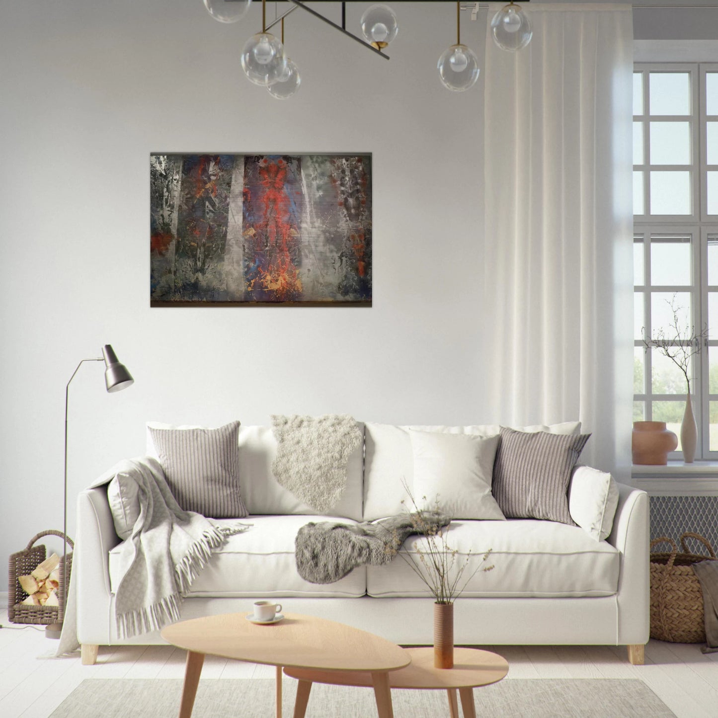 Restore - Sam Gilliam Brushed Aluminum Print - 70x100 cm / 28x40 inches | Sam Gilliam Aluminum Print | Sam Gilliam Prints