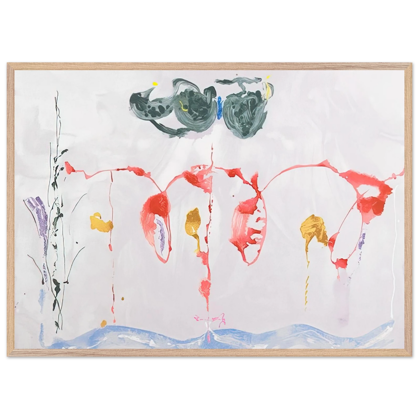 Helen Frankenthaler - Aerie - 2009 Wall art - 30x45 cm / 12x18 inches - Fine Art Poster-canvas - -