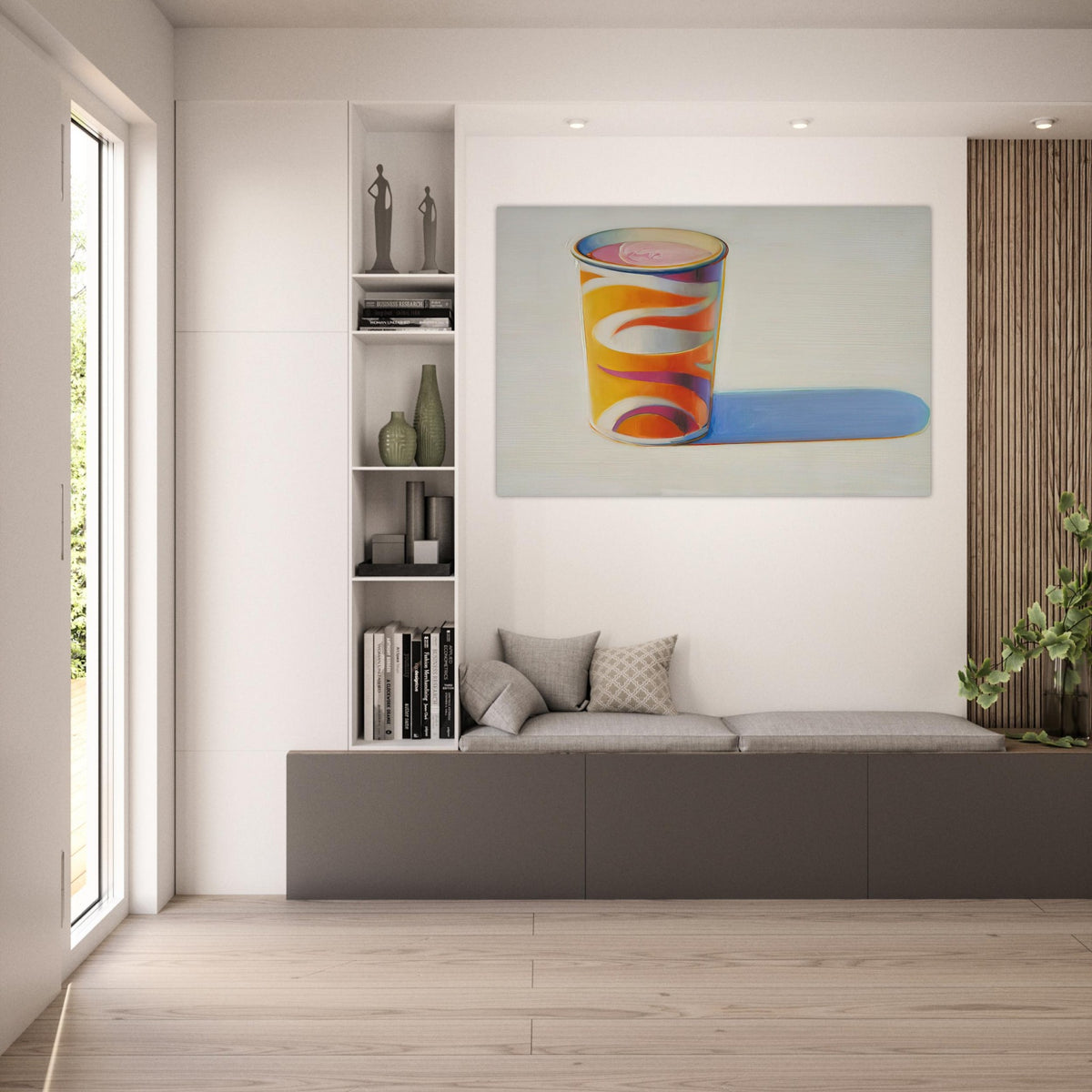 Drink Cup - 1972 - Wayne Thiebaud Art Prints - 100x150 cm / 40x60″ inches | Wayne Thiebaud Poster | Wayne Thiebaud Prints