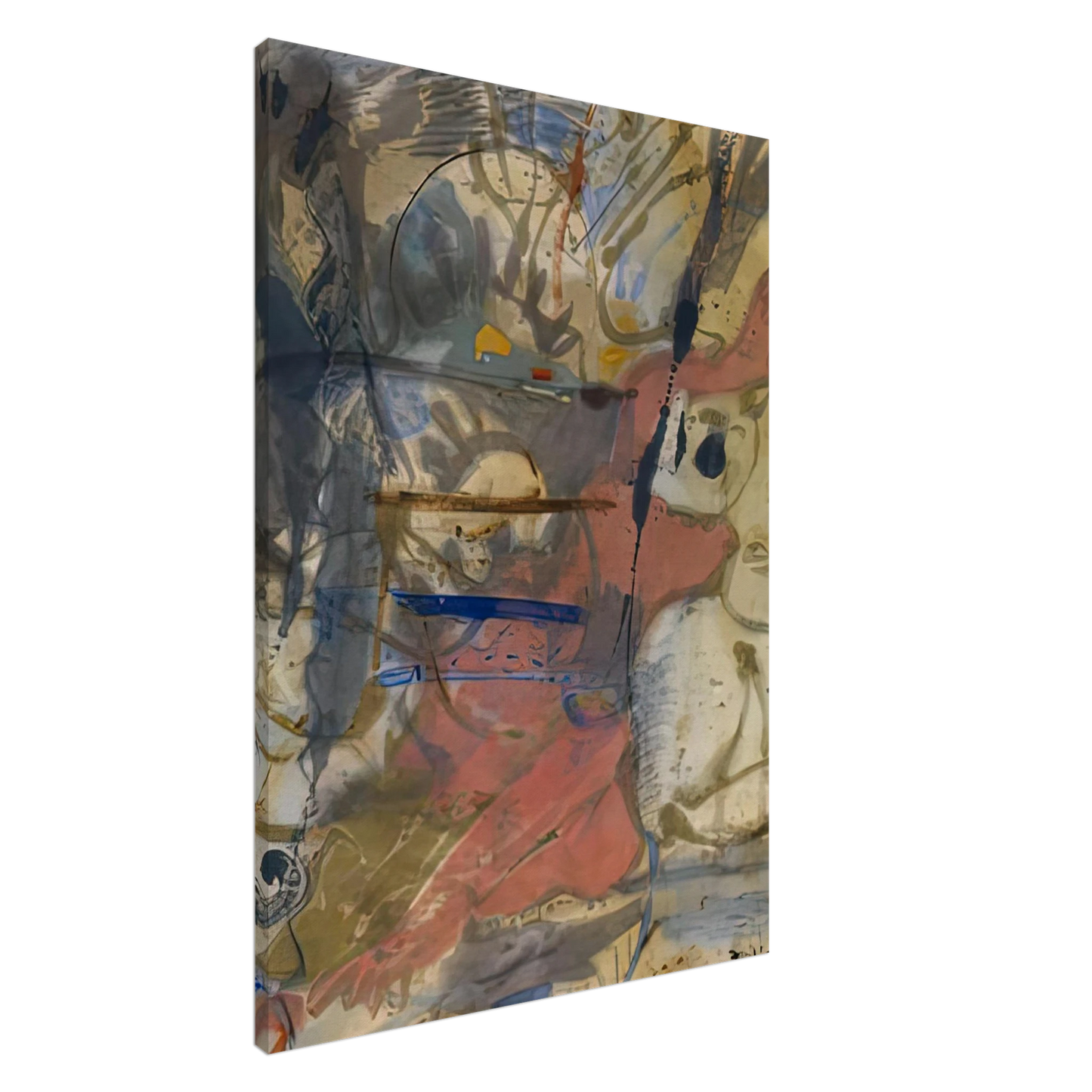 Helen Frankenthaler - Europa, 1957- Wall Art - 30x40 cm / 12x16 inches - Premium Wooden Framed Poster With Fine Art Paper-canvas - White frame