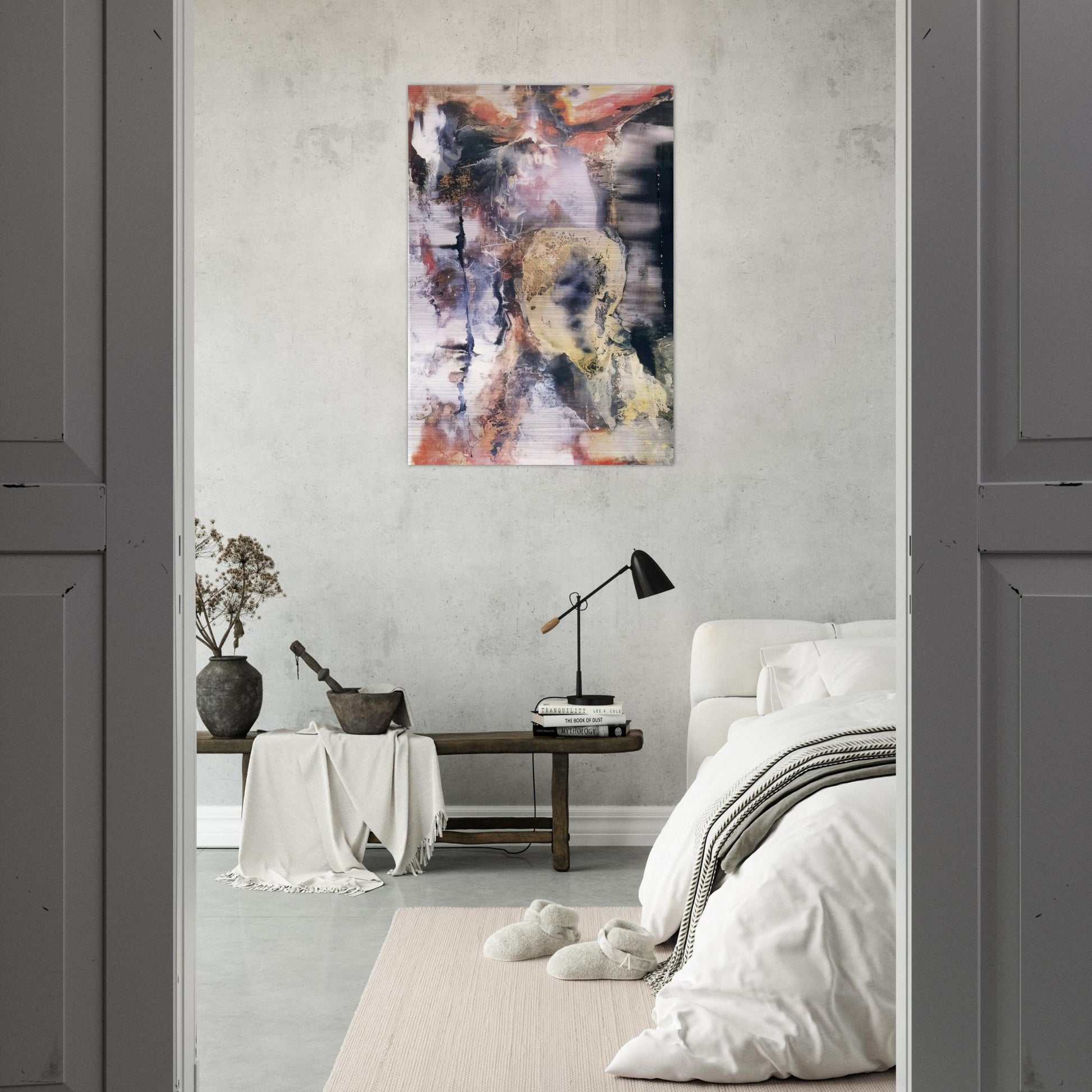 The Archer - 1955 - Paul Jenkins Brushed Aluminum Print - 70x100 cm / 28x40 inches | Paul Jenkins Aluminum Print | Paul Jenkins Prints