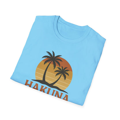 Hakuna Matata T-shirt rétro graphique, T-shirt à l'humeur positive "Pas de soucis", T-shirt inspiré des années 90, Haut avec citation feel-good, Cadeau unisexe