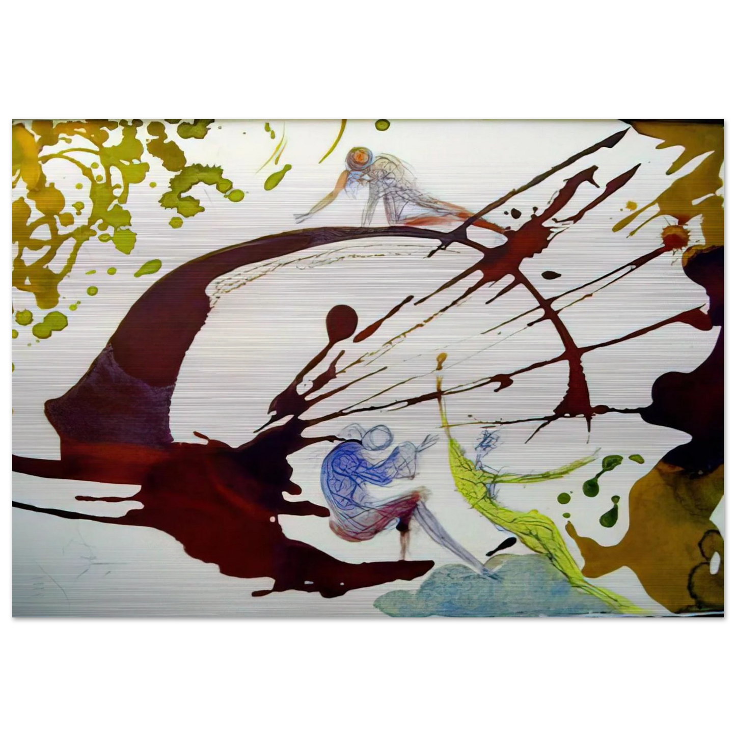 IN PRINCIPIODEUS CREAVIT 1964 - Salvador Dali Brushed Aluminum Print - 70x100 cm / 28x40 inches | Salvador Dali Aluminum Print | Salvador Dali Prints