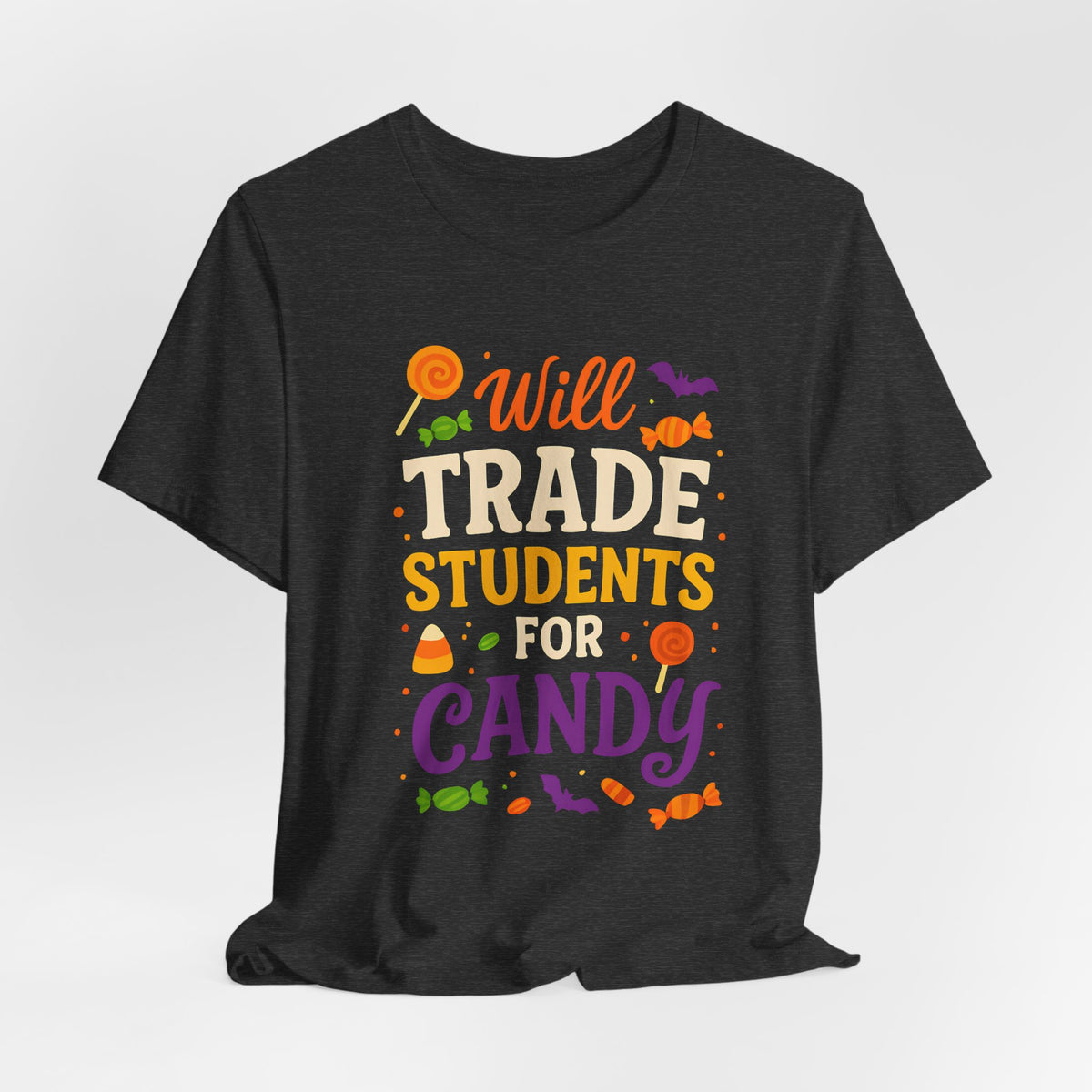 "Échange Élèves Contre Bonbons Prof Mignonne Déguisement Halloween T-Shirt"