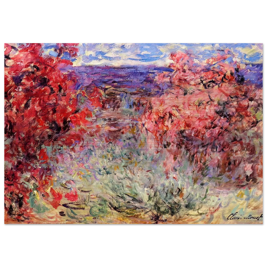The House among the Roses - claude monet Brushed Aluminum Print - 70x100 cm / 28x40 inches | claude monet Aluminum Print | claude monet Prints