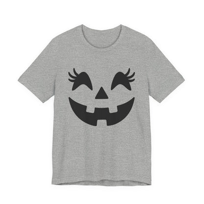 Masque de citrouille Jack O'Lantern Cils Halloween Femmes Filles T-Shirt