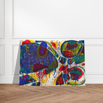 Variant III  from Bright Jade Ghost  - Sam Francis Brushed Aluminum Print - 70x100 cm / 28x40 inches | Sam Francis Aluminum Print | Sam Francis Prints
