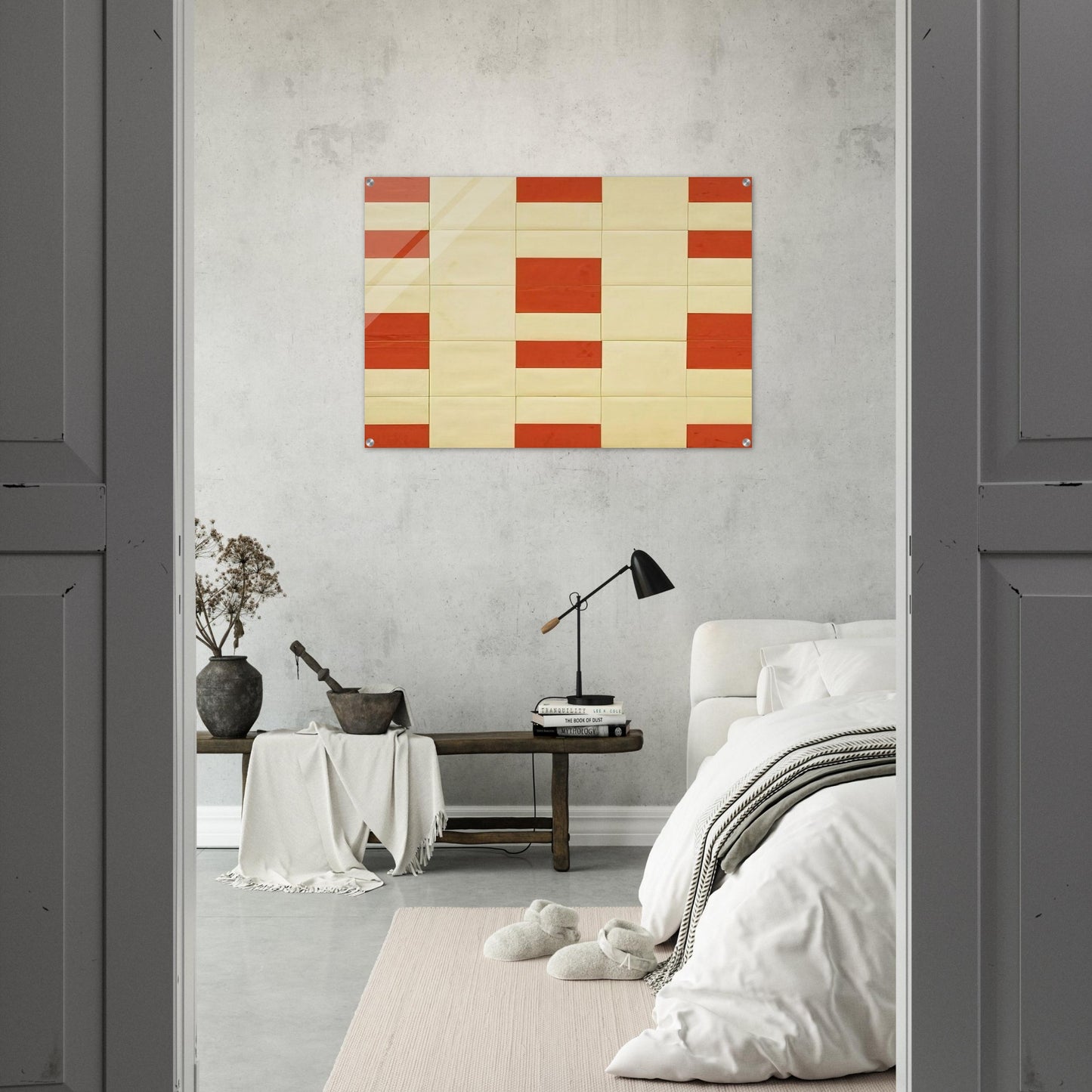 Red and White - Ellsworth Kelly Acrylic Print - 70x100 cm / 28x40″ inches