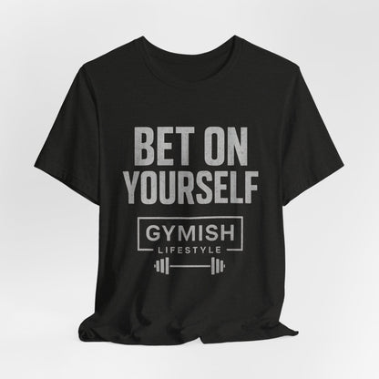 Fitness Tee Motivation - Gymish Mode de Vie Misez sur Vous T-shirts de Sport pour Hommes