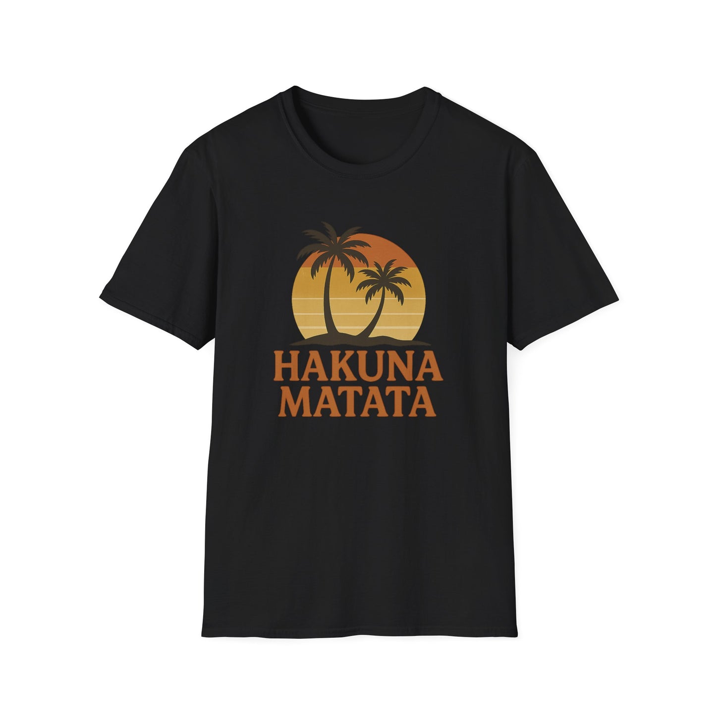 Hakuna Matata T-shirt rétro graphique, T-shirt à l'humeur positive "Pas de soucis", T-shirt inspiré des années 90, Haut avec citation feel-good, Cadeau unisexe