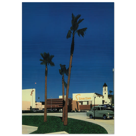 In the beginning IV Mall - Hiroshi Nagai Brushed Aluminum Print - 70x100 cm / 28x40 inches | Hiroshi Nagai Aluminum Print | Hiroshi Nagai Prints