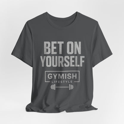 Fitness Tee Motivation - Gymish Mode de Vie Misez sur Vous T-shirts de Sport pour Hommes
