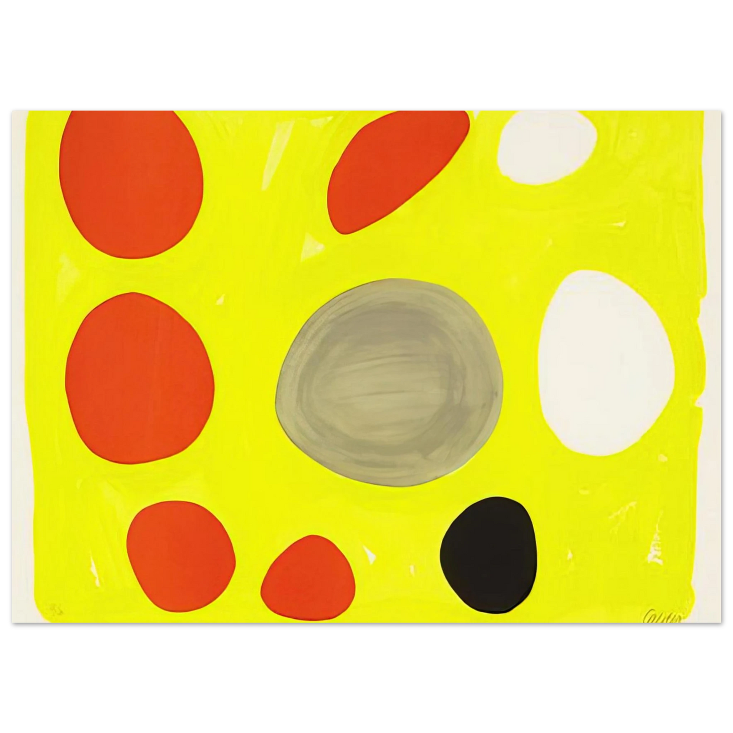 Alexander Calder - GREY OVAL 1975 Fine Art Poster