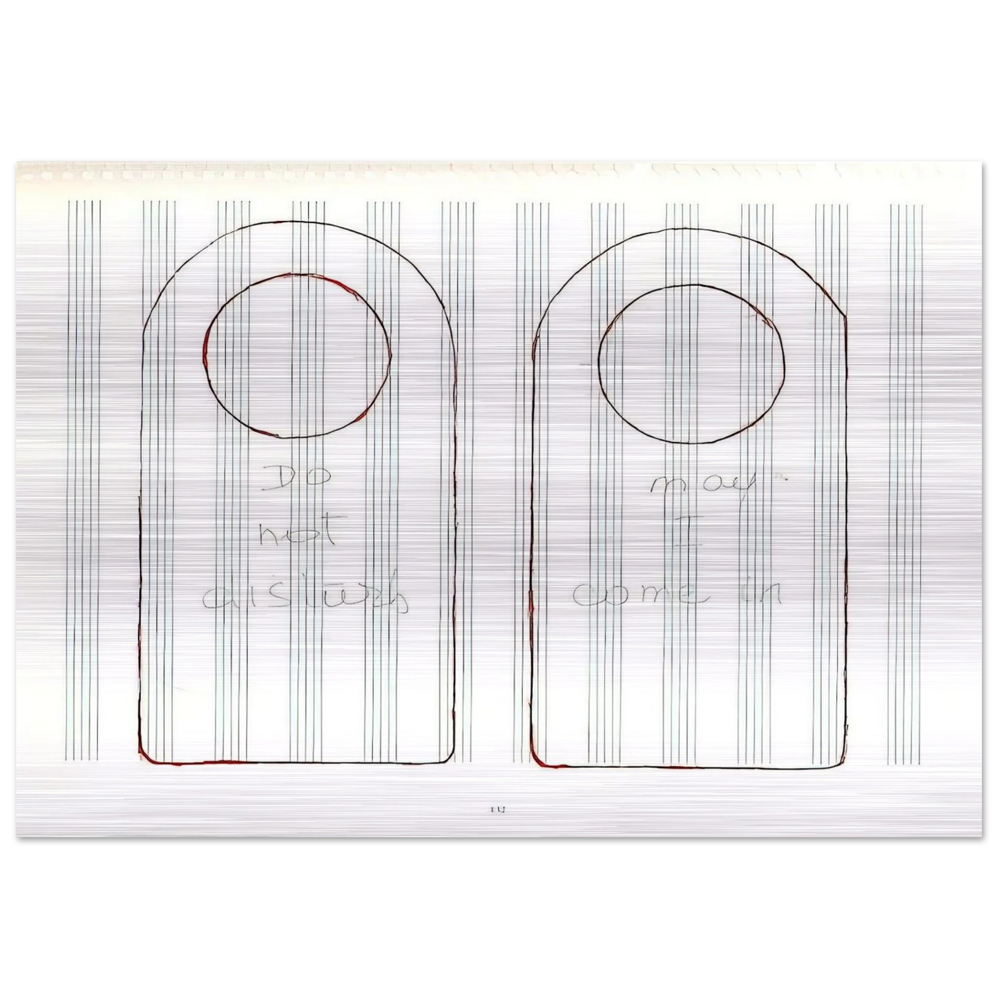 UNTITLED 1995 3 - Louise Bourgeois Brushed Aluminum Print - 70x100 cm / 28x40 inches | Louise Bourgeois Aluminum Print | Louise Bourgeois Prints