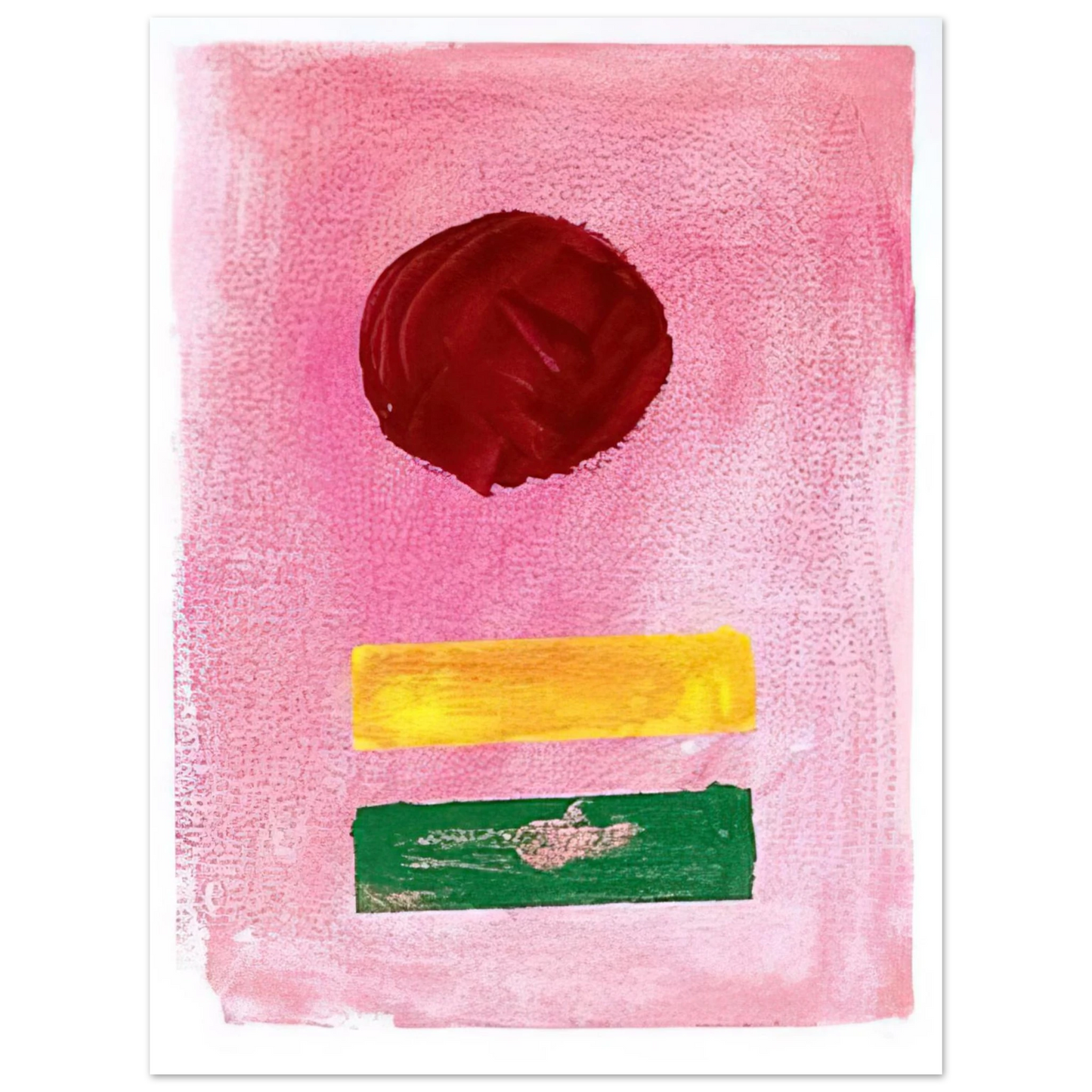 Adolph Gottlieb - Pink Ground - 1972  75x100 cm / 30x40inches Fine Art Poster