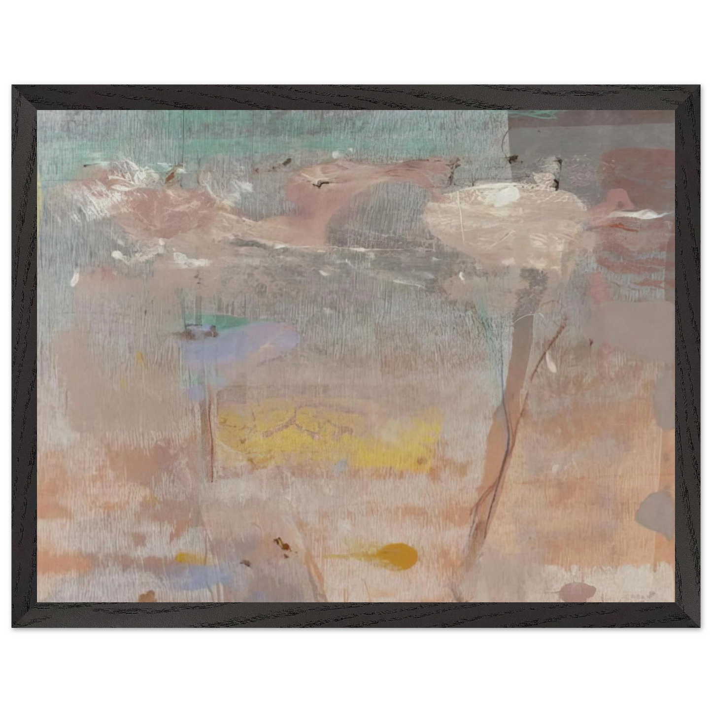 Helen Frankenthaler - Monotype I - 1981 Wall art - 30x45 cm / 12x18 inches - Fine Art Poster-canvas - -
