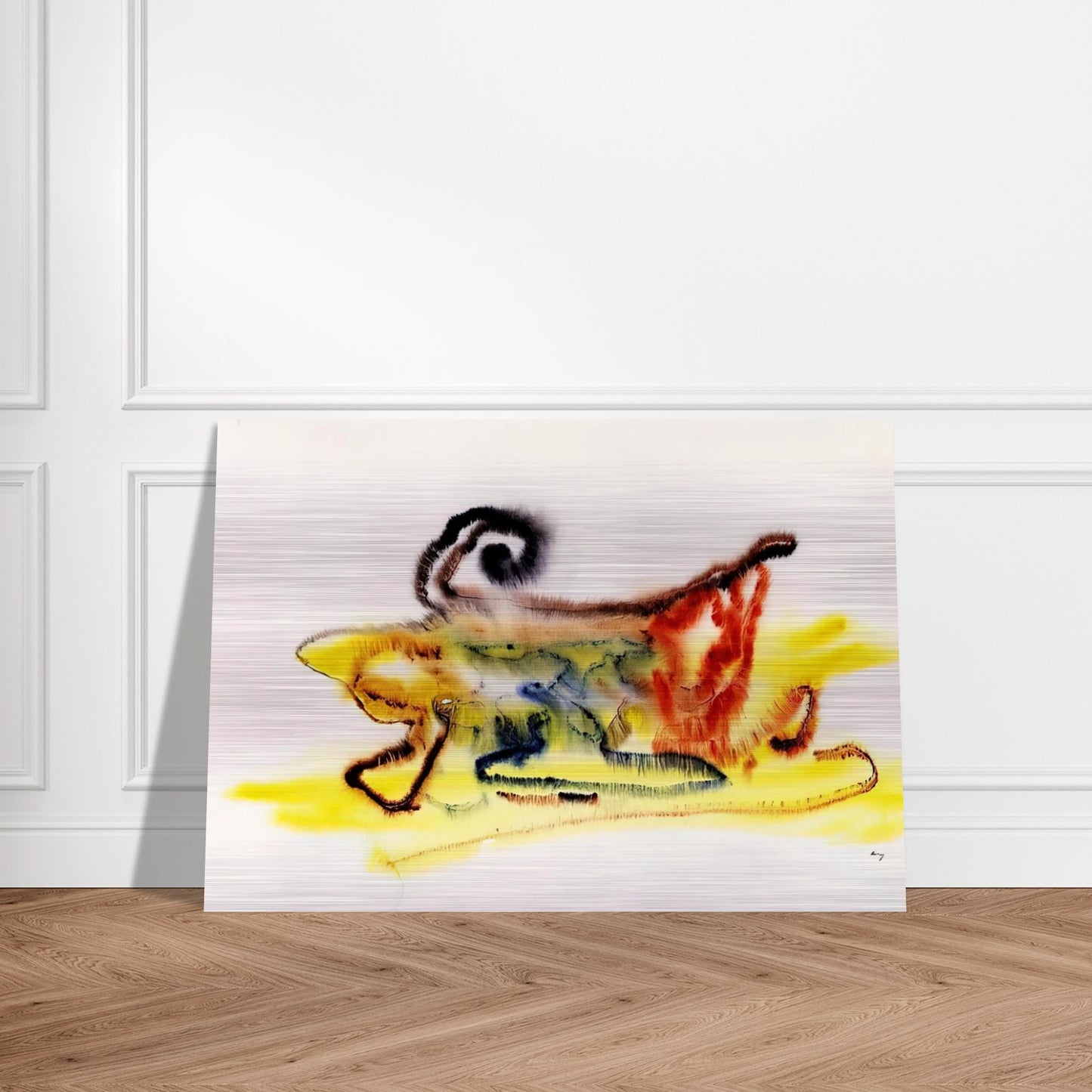 Untitled - 1961 - Henri Michaux Brushed Aluminum Print - 70x100 cm / 28x40 inches | Henri Michaux Aluminum Print | Henri Michaux Prints