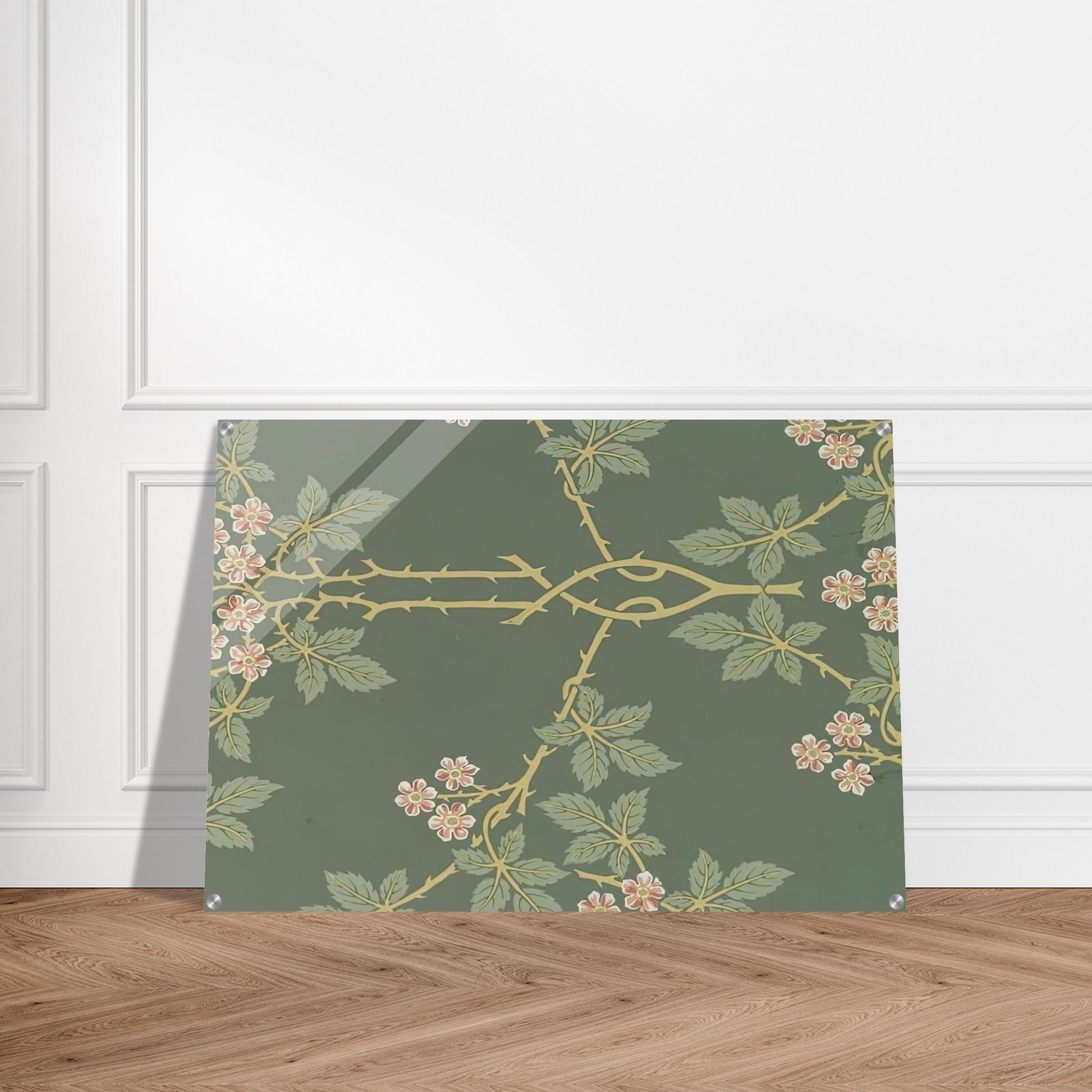 WALLPAPER BLACKBERRY PATTERN 388 1917 - William Morris Acrylic Print - 70x100 cm / 28x40″ inches