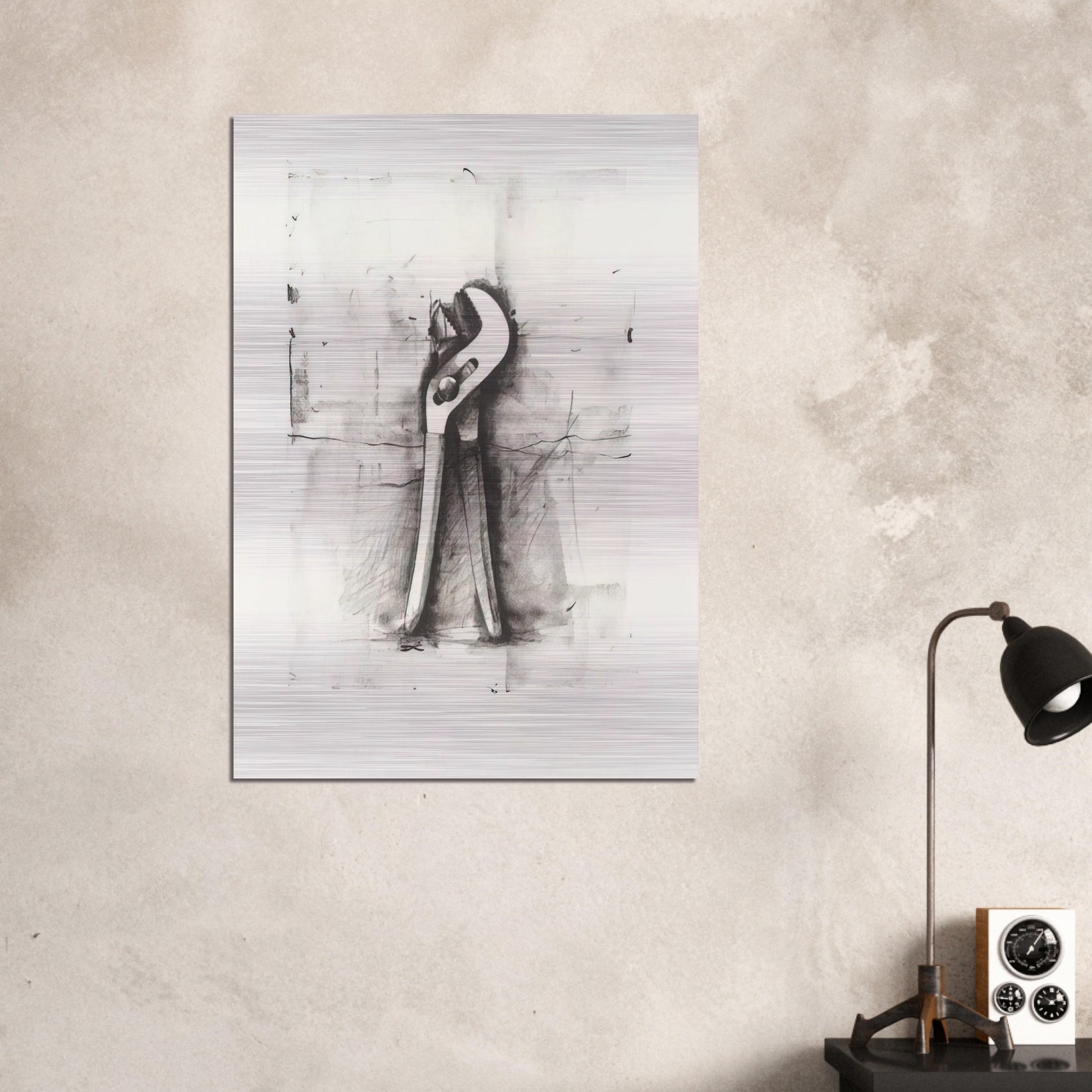 UNTITLED FROM TEN WINTER TOOLS 1973 - Jim Dine Brushed Aluminum Print - 70x100 cm / 28x40 inches | Jim Dine Aluminum Print | Jim Dine Prints