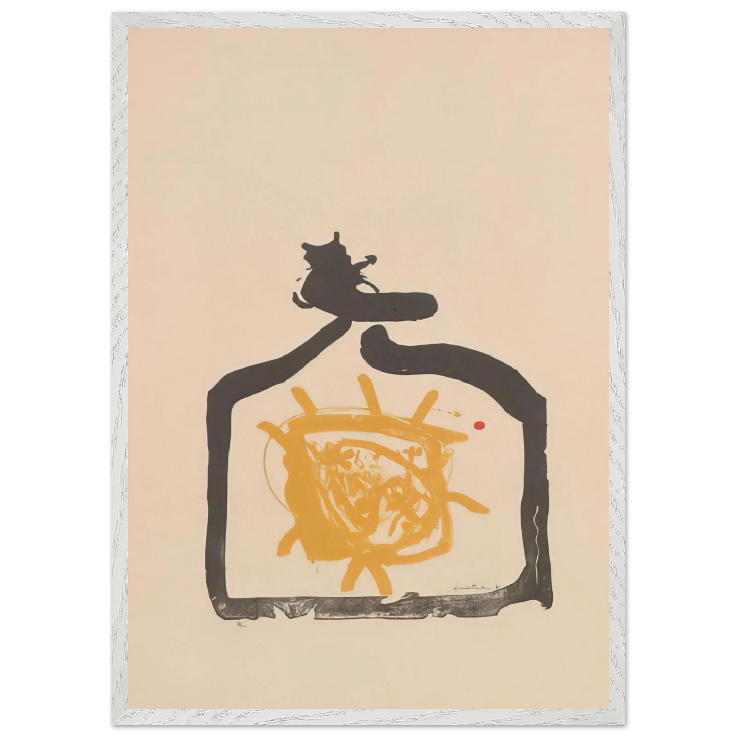 Helen Frankenthaler - May 26th Backwards - 1961 Wall art - 15x20 cm / 6x8 inches - Premium Wooden Framed Poster With Fine Art Paper-canvas - White frame