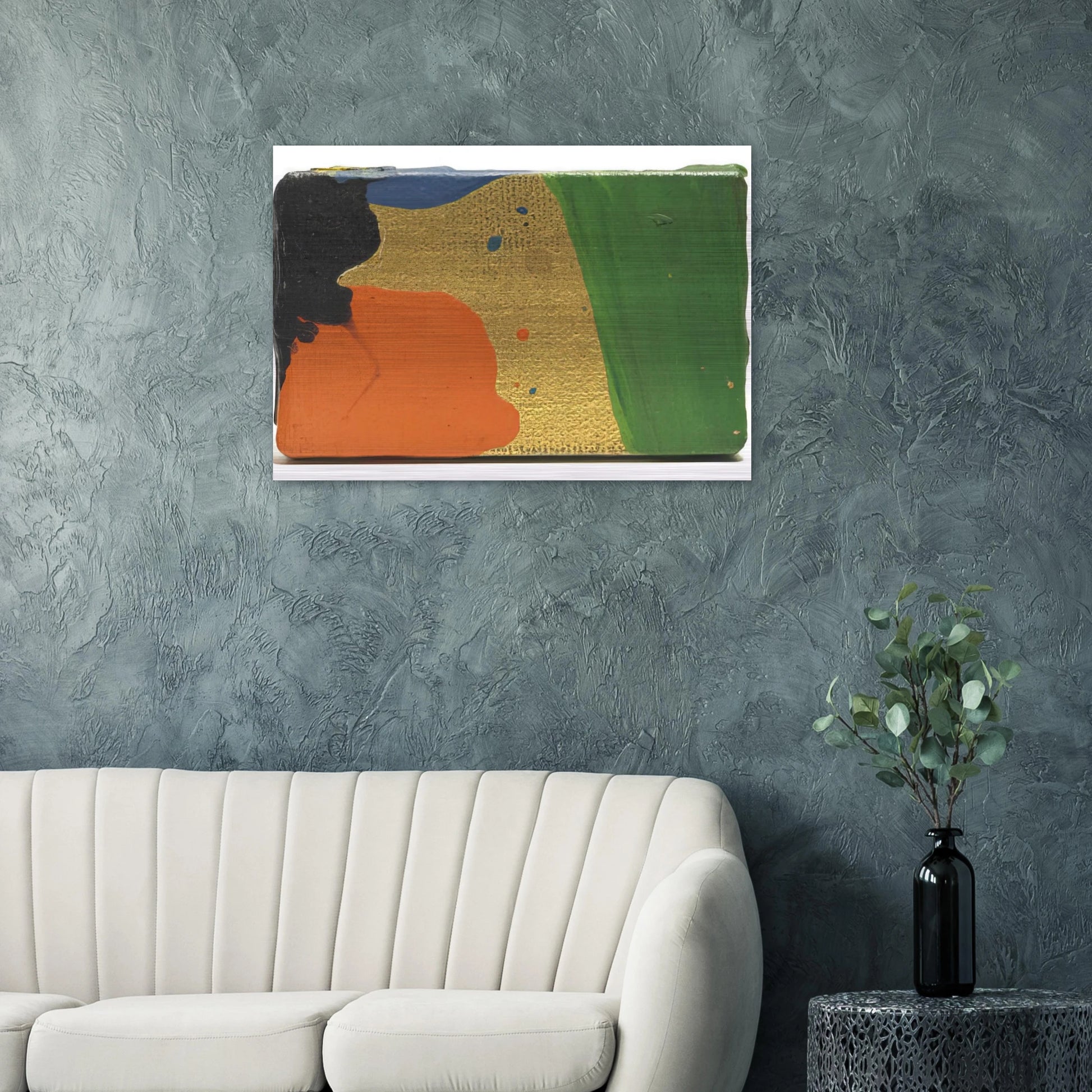 Untitled  Sam Francis for Arnold Newman  - Sam Francis Brushed Aluminum Print - 70x100 cm / 28x40 inches | Sam Francis Aluminum Print | Sam Francis Prints