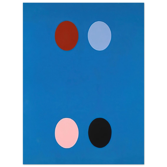 Thomas Downing - France Blue - 1965  75x100 cm / 30x40inches Fine Art Poster