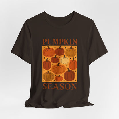 T-shirt de saison des citrouilles pour femmes Boho Citrouille