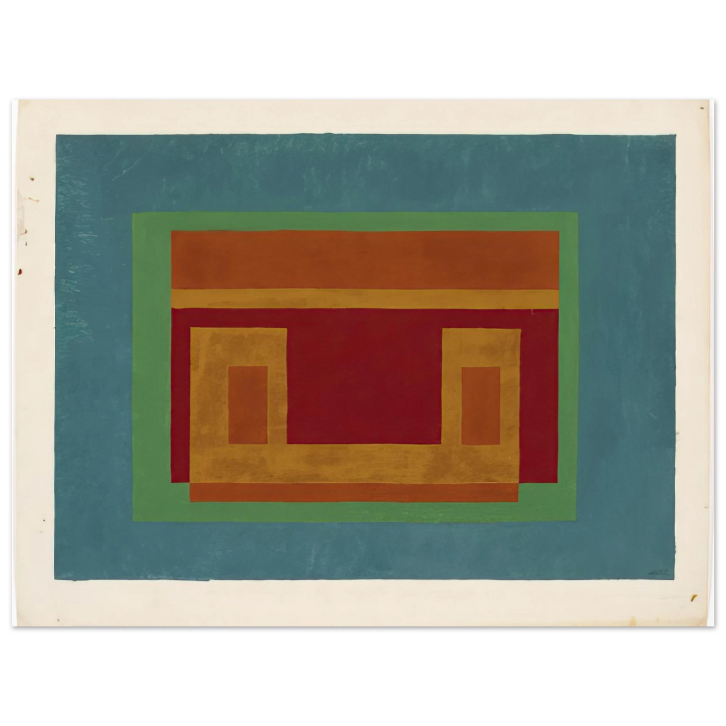 Josef Albers - VARIANT ADOBE 1947  75x100 cm / 30x40inches Fine Art Poster