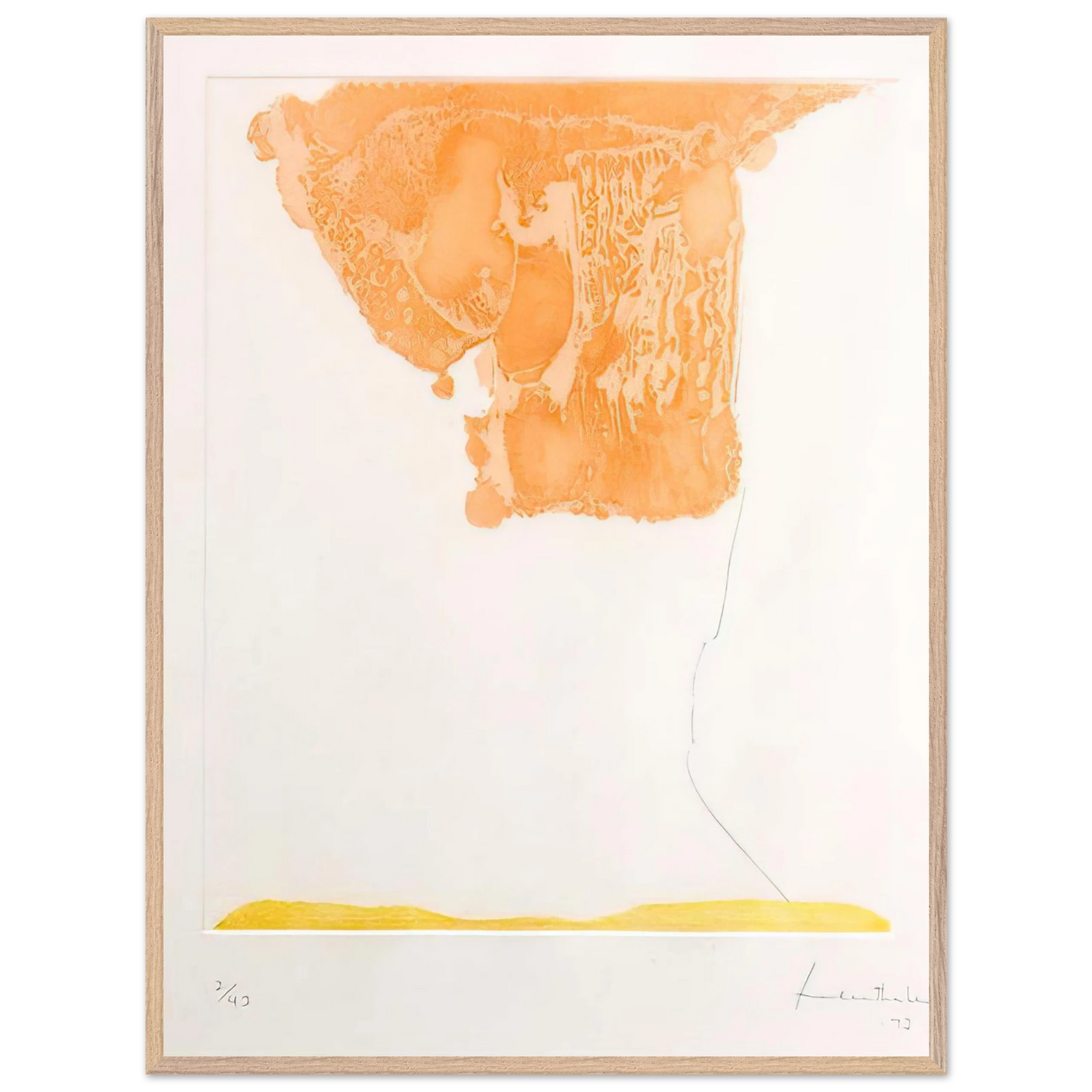 Helen Frankenthaler - Pranzo Italiano - 1973 Wall art - 50x70 cm / 20x28 inches - Fine Art Poster-canvas - -