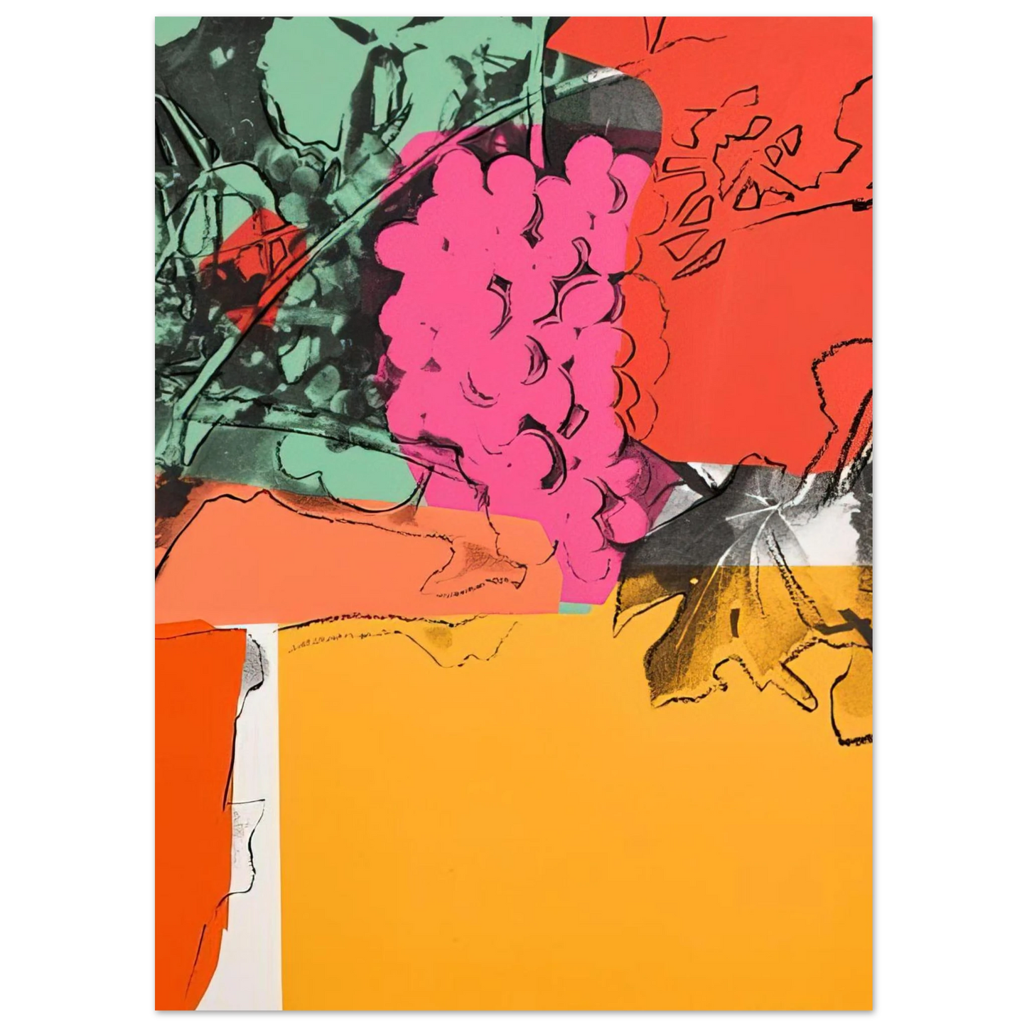 Andy Warhol - Grapes #1 Fine Art Poster