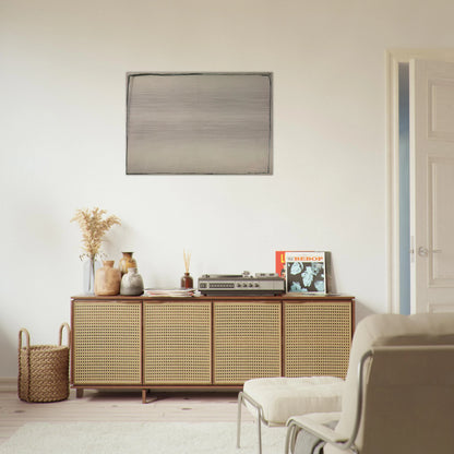 Drawing 24.4.60 - 1960 - Bob Law Brushed Aluminum Print - 70x100 cm / 28x40 inches | Bob Law Aluminum Print | Bob Law Prints