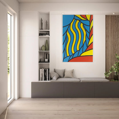 Flying Circus - 1965 - Nicholas Krushenick Art Prints - 100x150 cm / 40x60″ inches | Nicholas Krushenick Poster | Nicholas Krushenick Prints