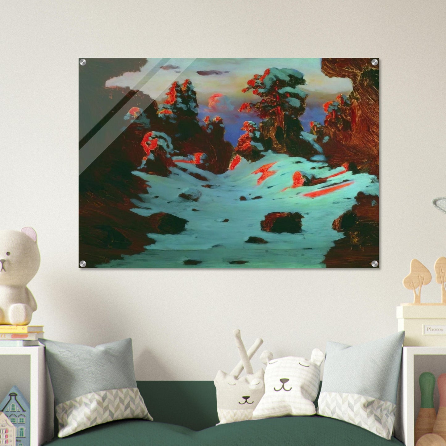 Sunset Effect - Arkhyp Kuindzhi Acrylic Print - 70x100 cm / 28x40″ inches | Arkhyp Kuindzhi Wall Art | Arkhyp Kuindzhi Prints